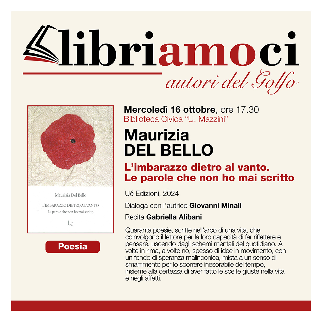 Maurizia Del Bello presenta “L’imbarazzo dietro al vanto. Le parole che non ho mai scritto”