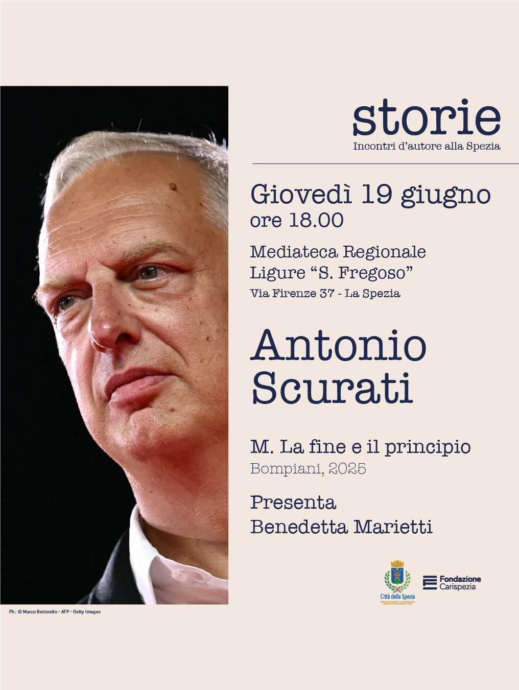 Storie. Incontri d’autore alla Spezia - M. La fine e il principio