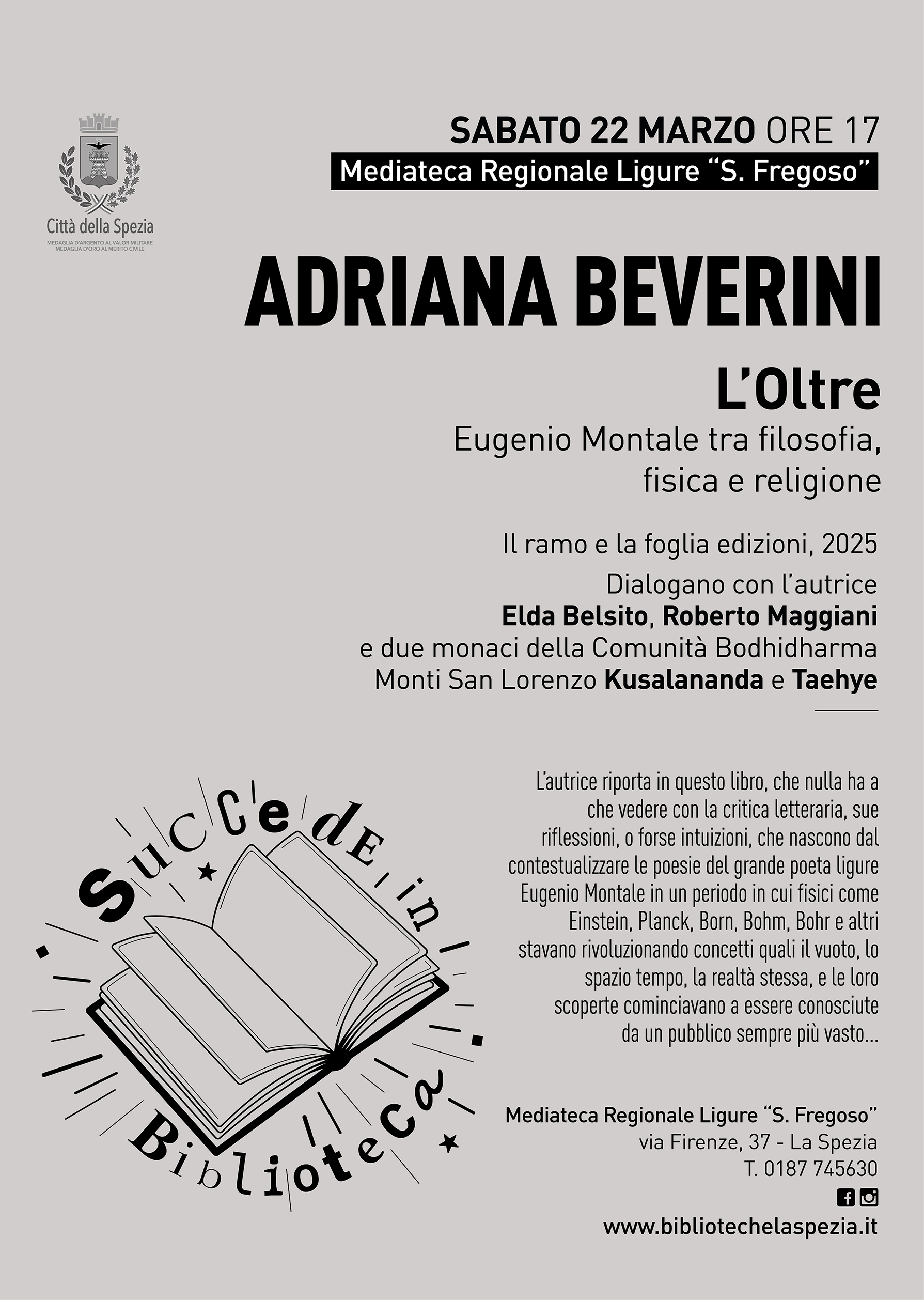 Succede in biblioteca con... Adriana Beverini