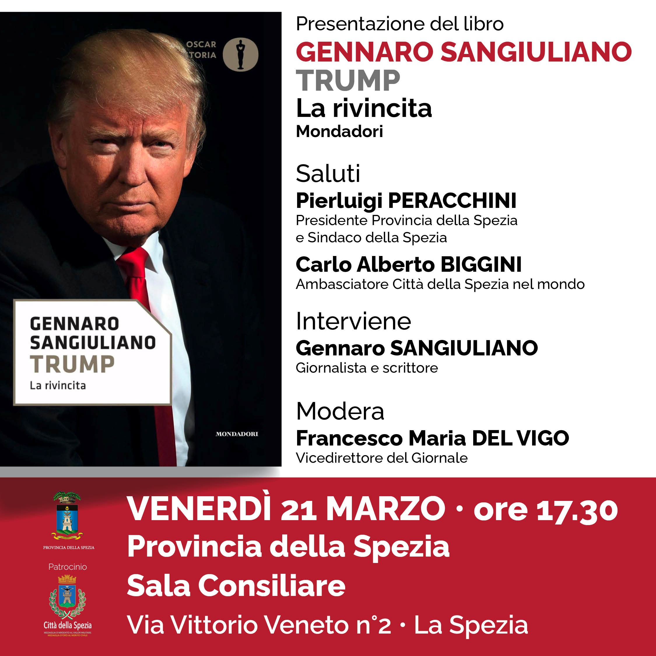 Gennaro Sangiuliano presenta "Trump. La rivincita"