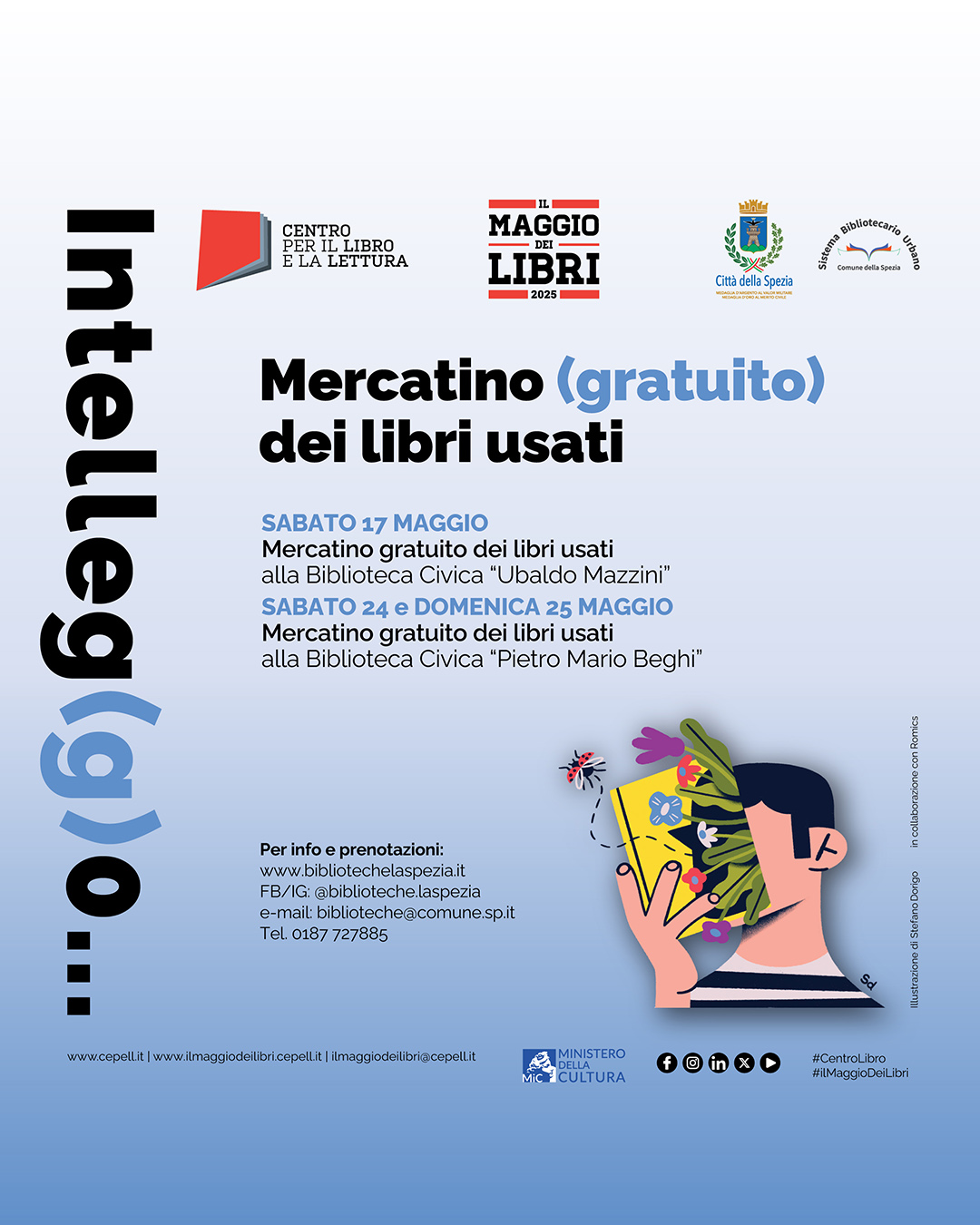 “Mercatino gratuito dei libri usati” alla Biblioteca Civica “Pietro Mario Beghi”.