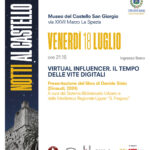 NOTTI AL CASTELLO 2025 | 18 luglio | Davide Sisto presenta “Virtual Influencer. Il tempo delle vite digitali”