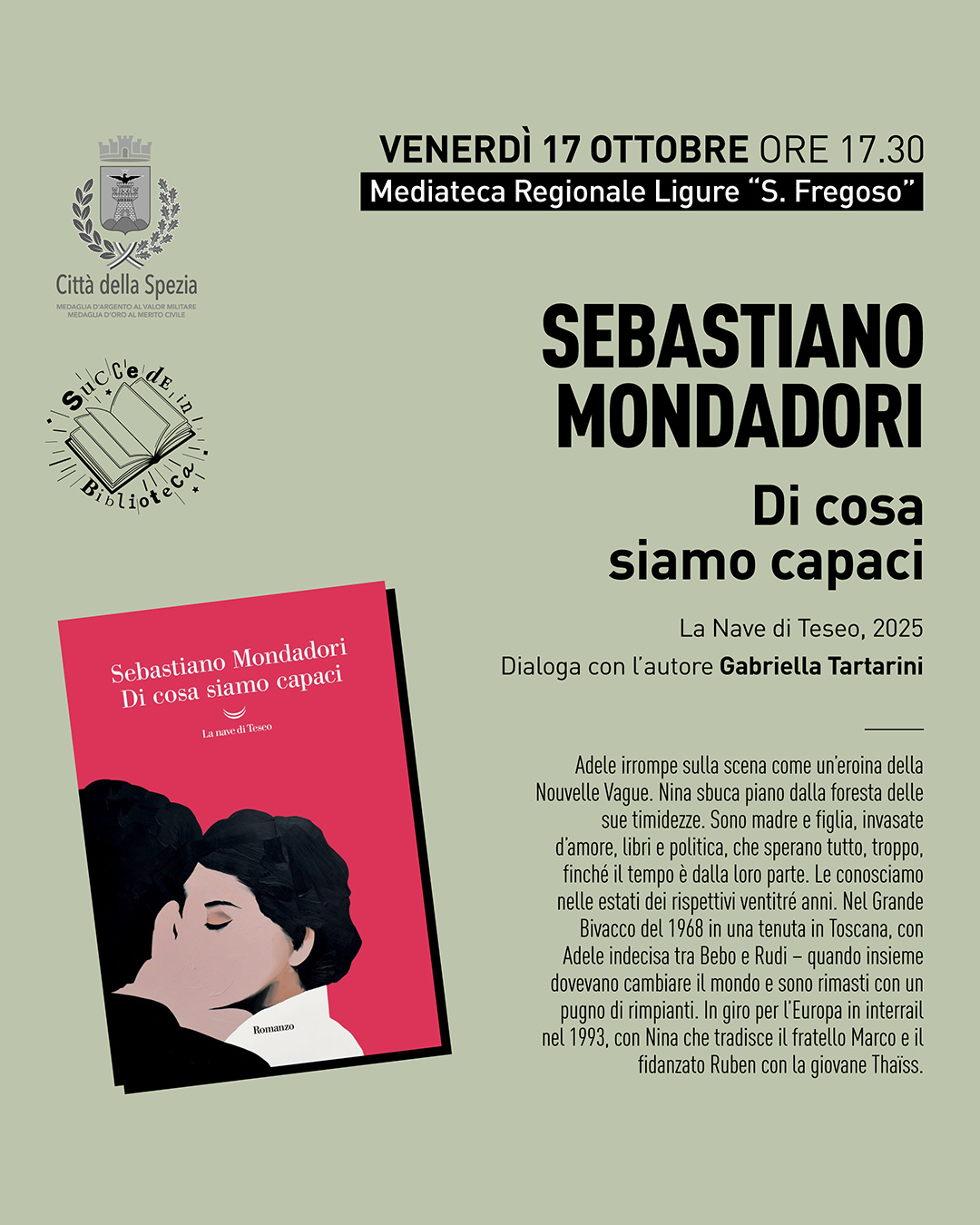 "Succede in biblioteca" - presentazione del nuovo libro di Sebastiano Mondadori