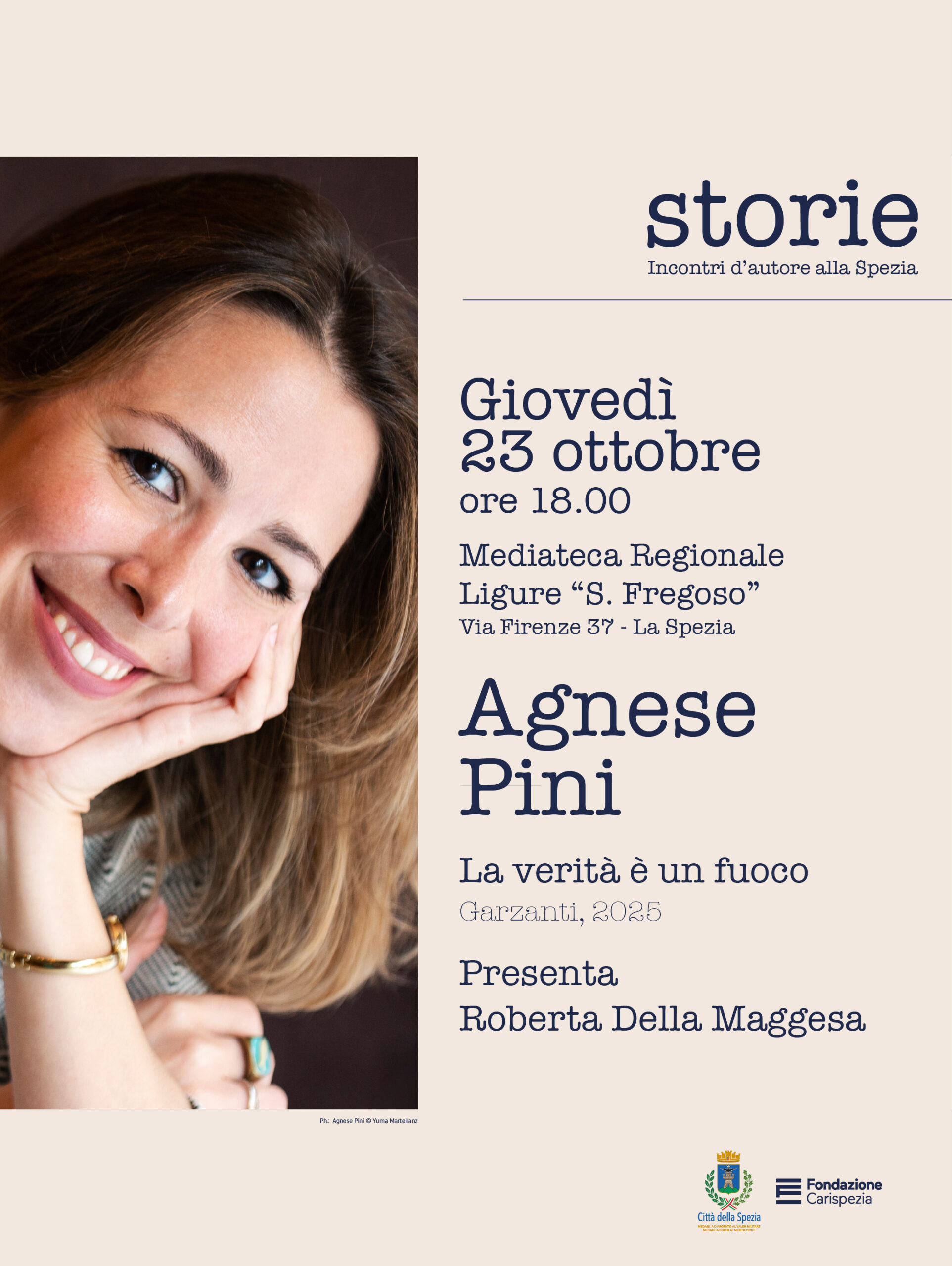 Storie - Incontri d'autore alla Spezia | Agnese Pini