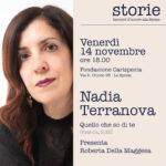 Storie. Incontri d’autore alla Spezia - Nadia Terranova presenta il romanzo Quello che so di te