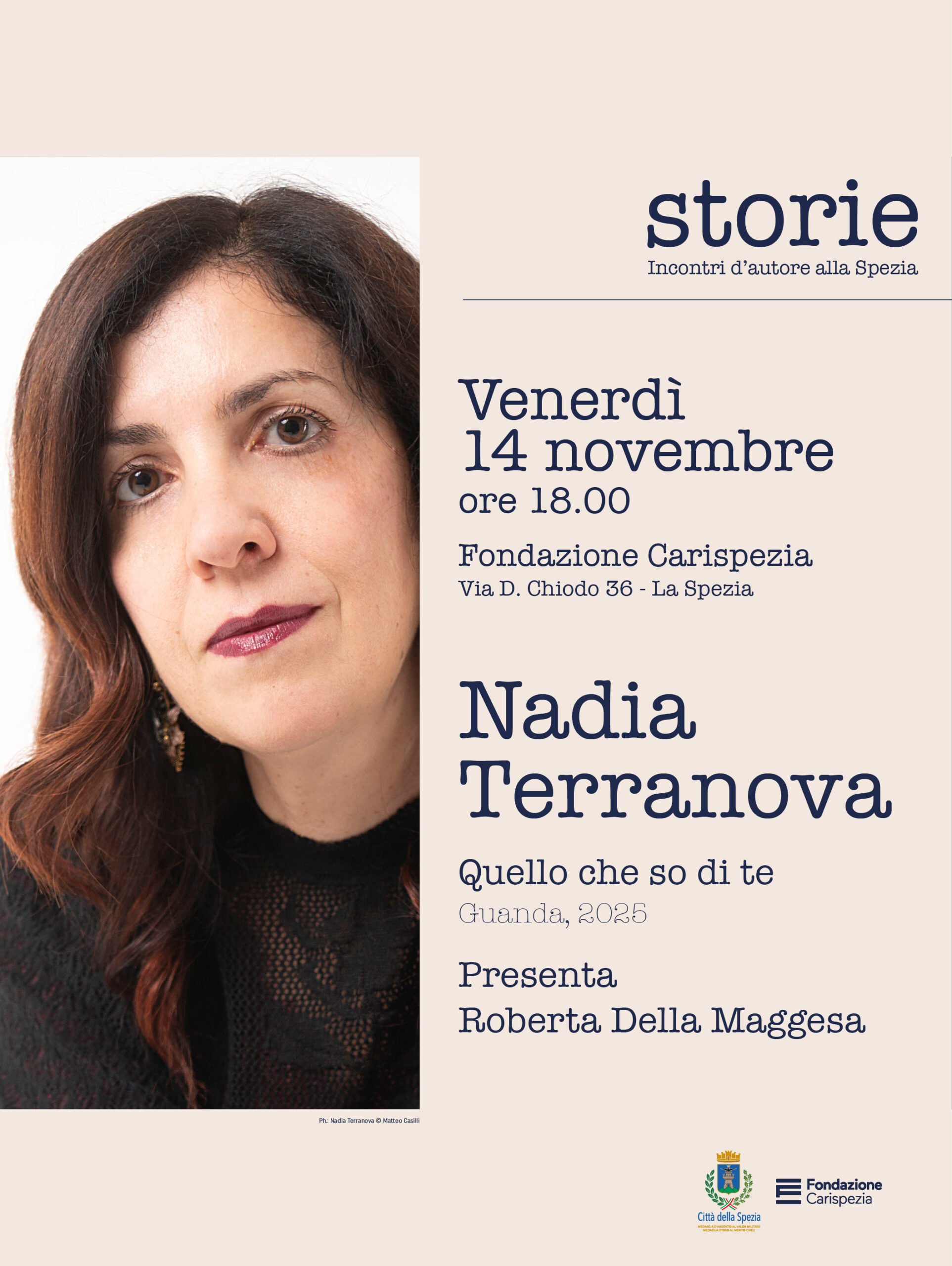 Storie. Incontri d’autore alla Spezia - Nadia Terranova presenta il romanzo Quello che so di te