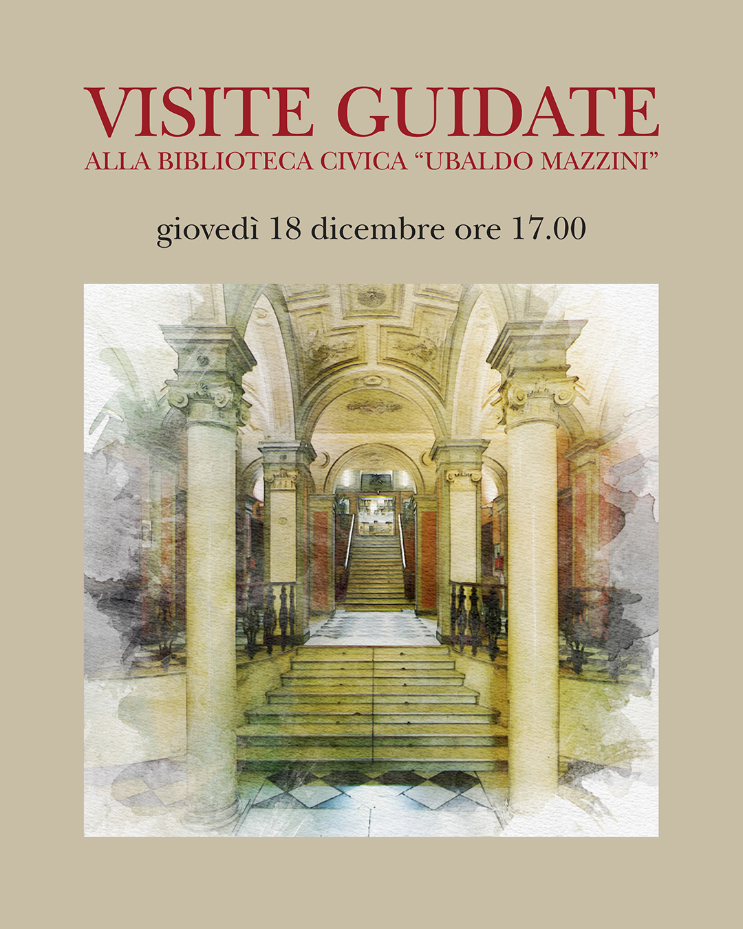 Visita guidata gratuita alla Biblioteca Civica “Ubaldo Mazzini”