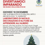 Divertiamoci imparando nei musei e nelle biblioteche - Giovedì 18 dicembre