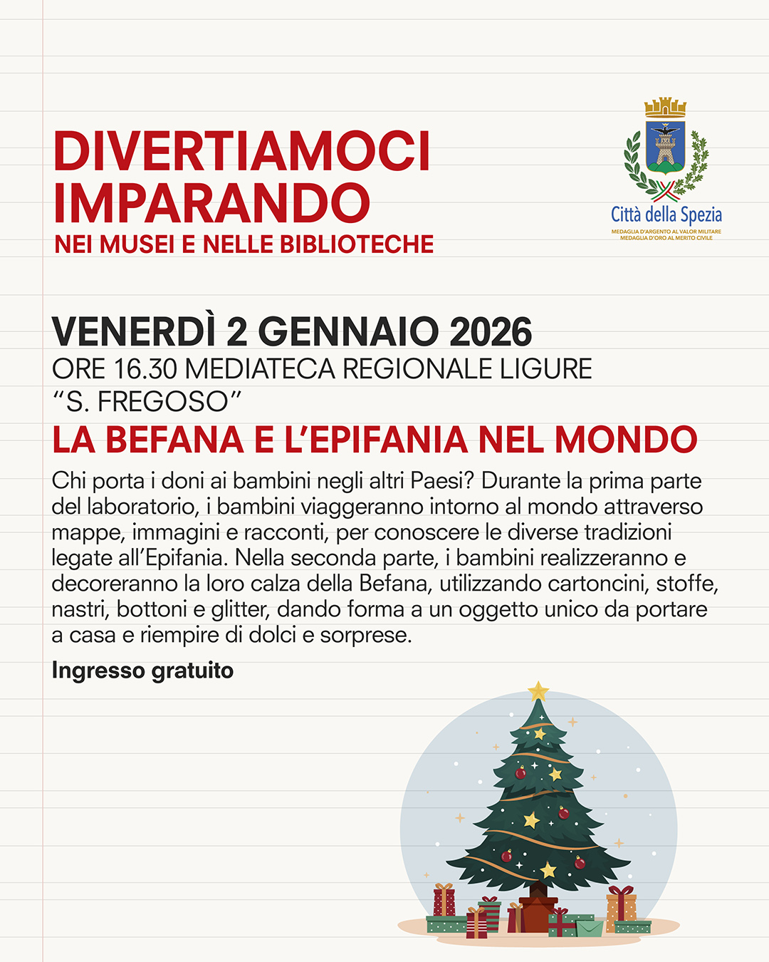 Divertiamoci imparando nei musei e nelle biblioteche - Venerdì 2 gennaio