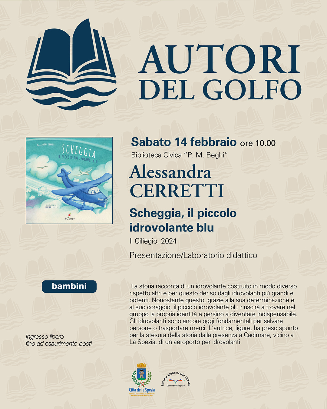 Alessandra Cerretti alla Biblioteca Beghi