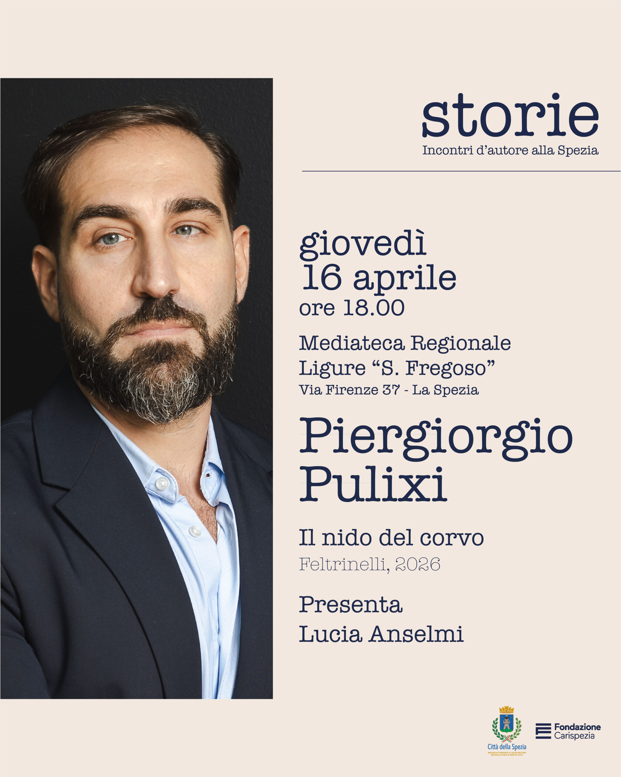 Storie. Incontri d’autore alla Spezia | PIERGIORGIO PULIXI , Il nido del corvo
