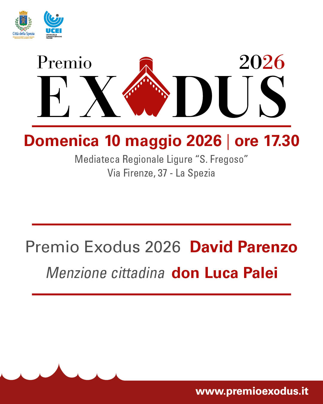 Premio Exodus 2026