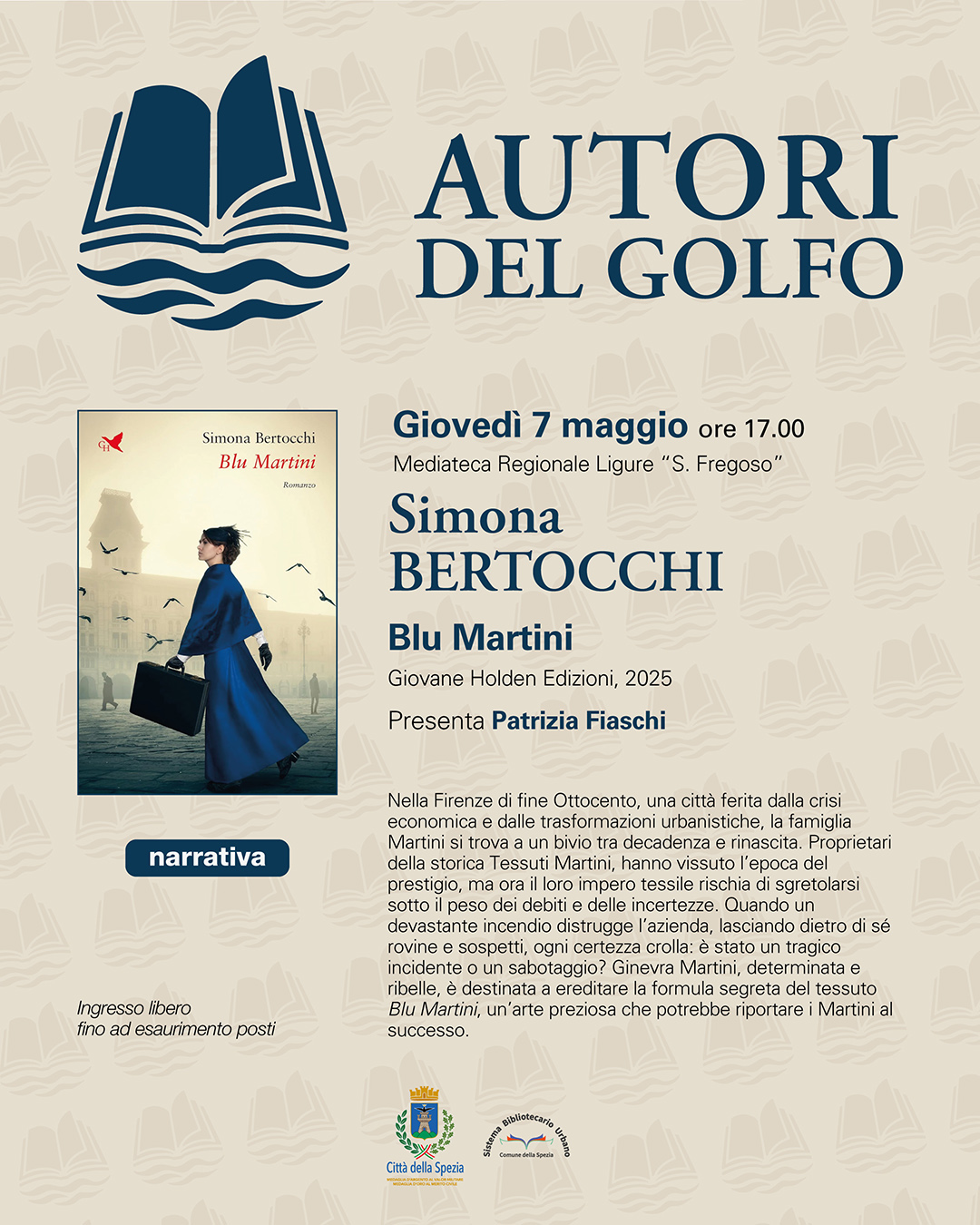 Autori del Golfo - presentazione del libro di Simona Bertocchi