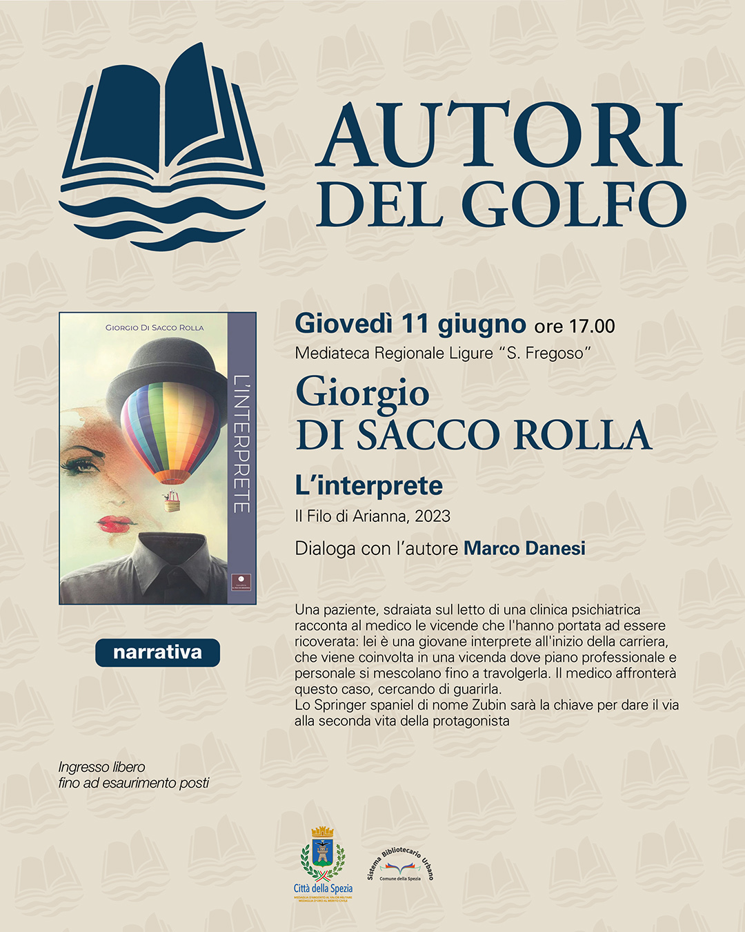 Giorgio Di Sacco a "Autori del Golfo"