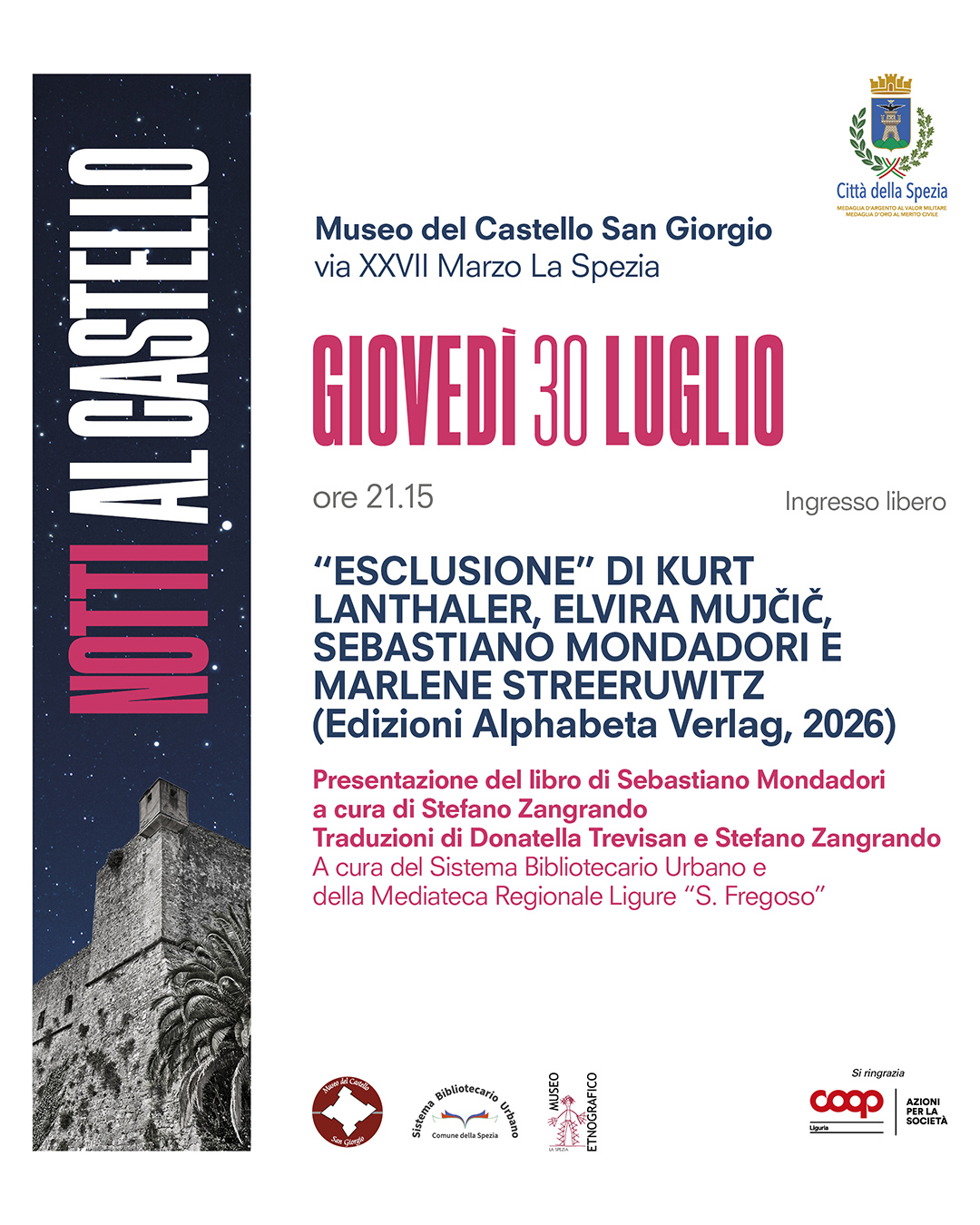 Sebastiano Mondadori a Notti al Castello