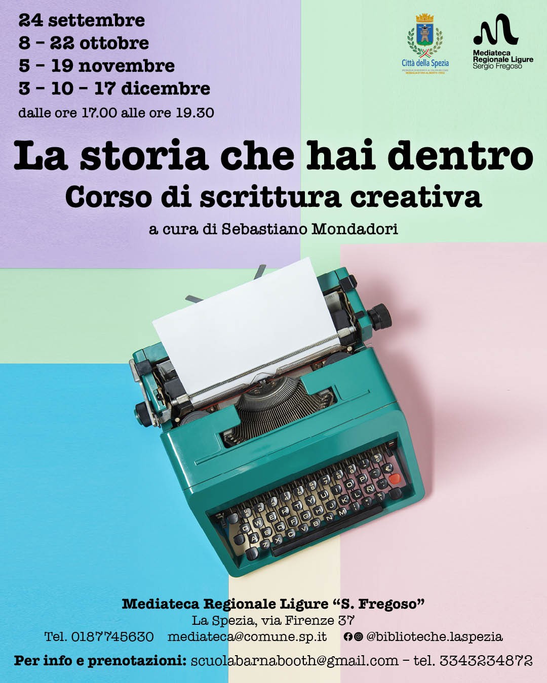 Corso di scrittura creativa a cura di Sebastiano Mondadori