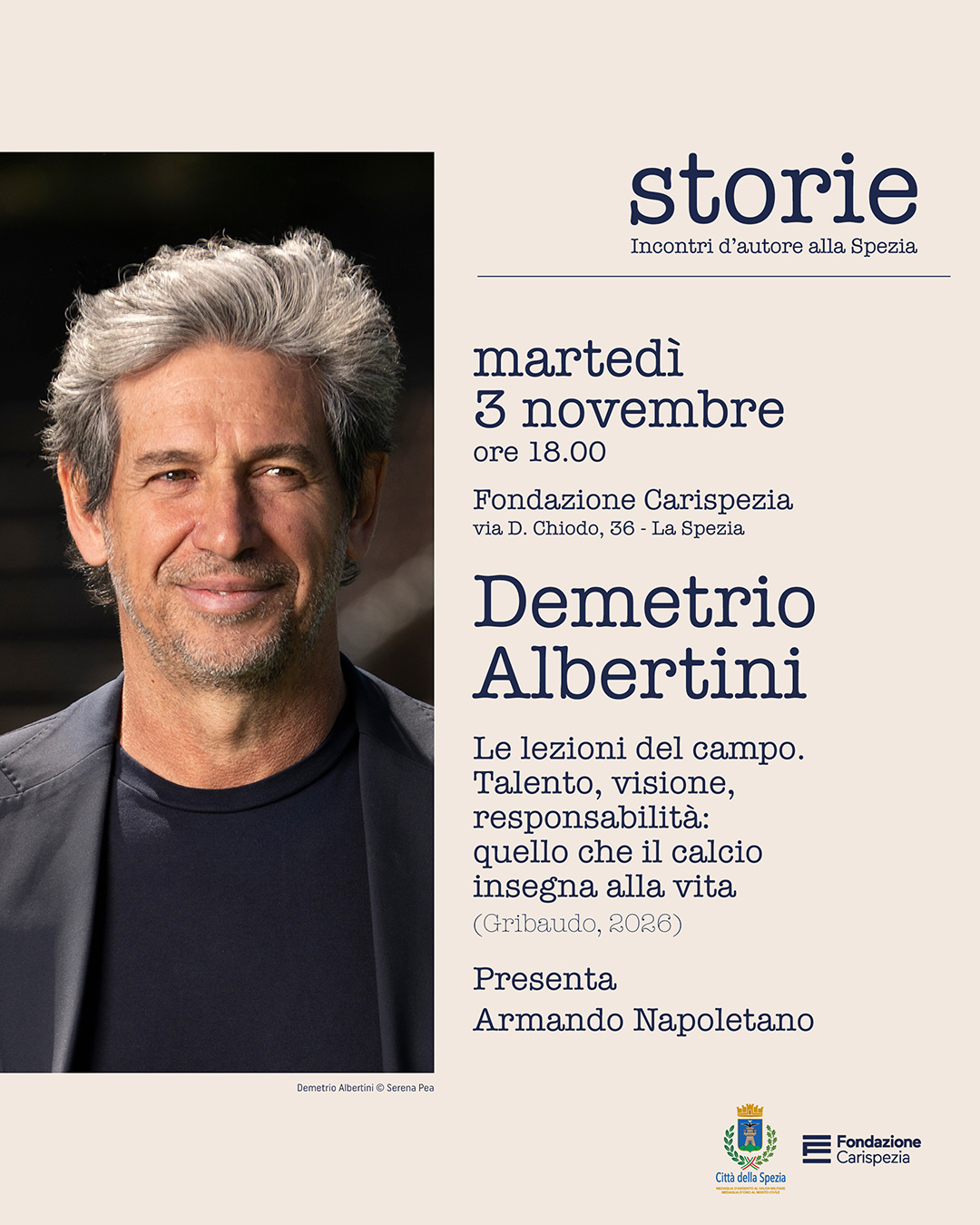 Demetrio Albertini a “Storie. Incontri d’autore”: dal calcio una lezione per la vita