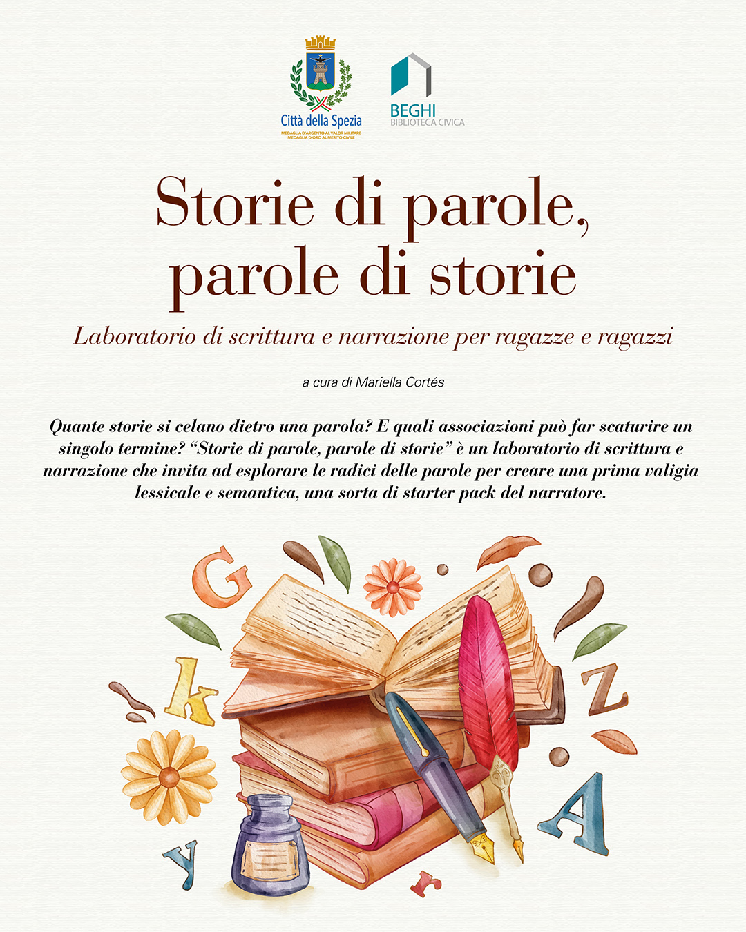 Storie di parole, parole di storie: laboratorio gratuito di scrittura e narrazione per ragazzi dai 13 ai 16 anni