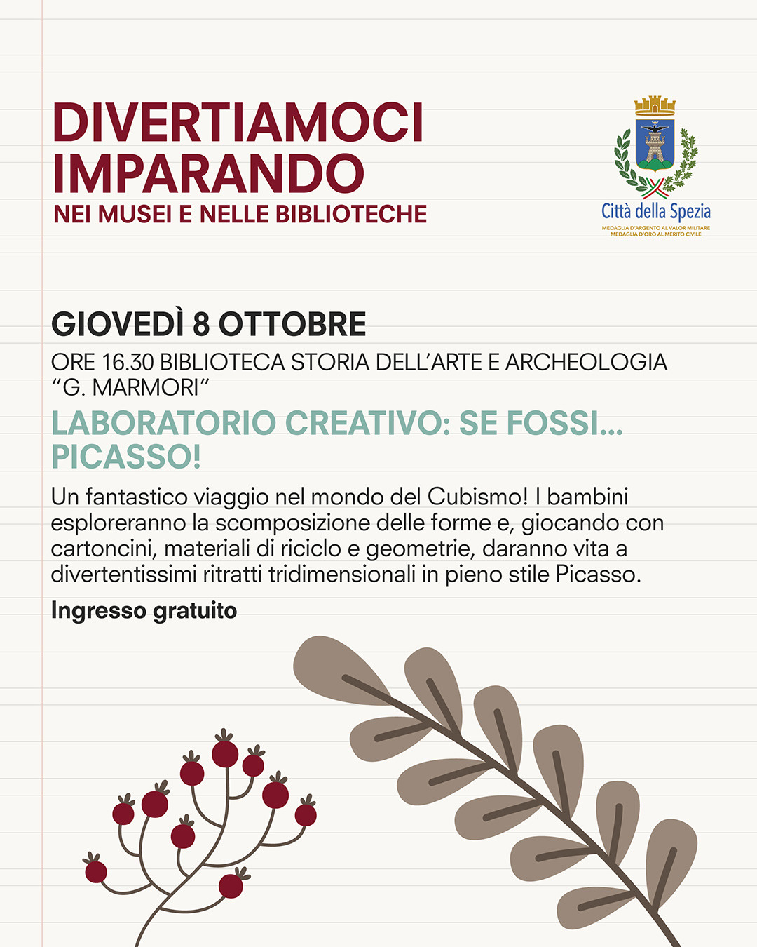 Laboratorio creativo: se fossi... Picasso!