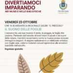 Il suono delle foglie - laboratorio creativo gratuito