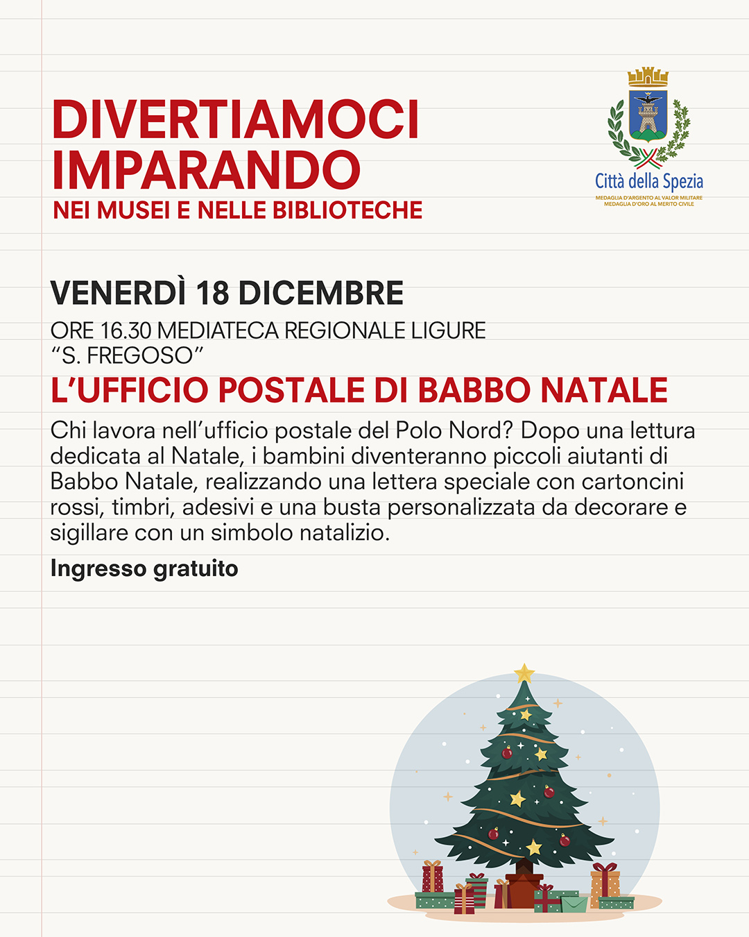 L'ufficio postale di Babbo Natale in Mediateca