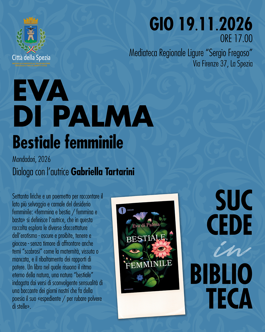 Succede in biblioteca con... Eva di Palma