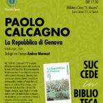 Succede in Biblioteca: Paolo Calcagno presenta “La Repubblica di Genova”